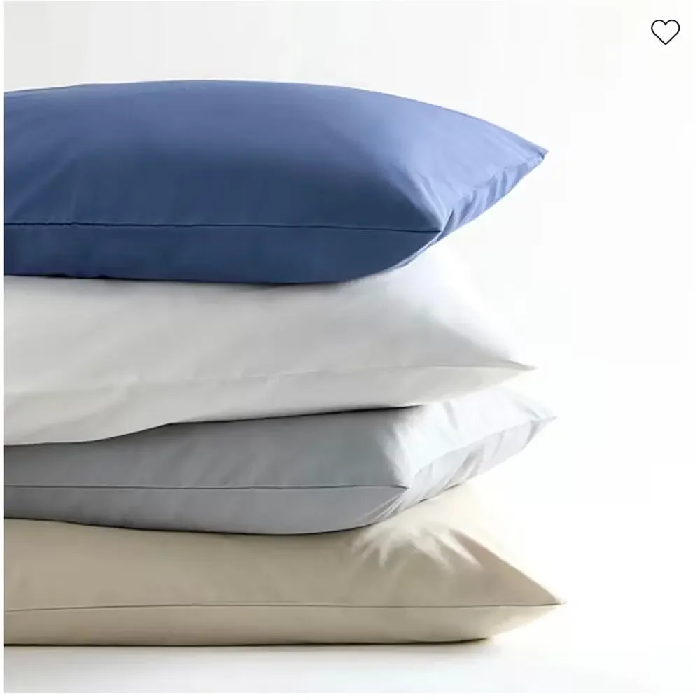 NEW! Shuteye Supply Frost Smart Temp Percale Pillowcase Set Standard/Queen White